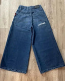 Huibaolu Wide-Legged Jeans Jnco Street Hip-Hop Personality Y2K Straight Casual Pants