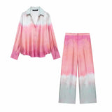 Huibaolu New Tie-Dye Printed Shirt 8339211 Casual Pants 8200202