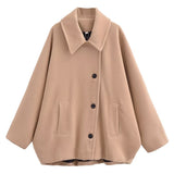 Huibaolu And Winter New Wool Blended Short Coat Coat 8353724