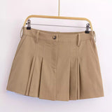 Huibaolu Spring Pocket Sag Design Pleated Miniskirt 2157021