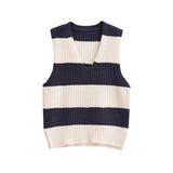 Huibaolu New Striped Fashion Jumper Knitted Vest 6771102