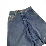 Huibaolu Wide-Legged Jeans Jnco Street Hip-Hop Personality Y2K Straight Casual Pants