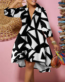 Huibaolu Independent Station New Fashion Printed Dress Women's Spot