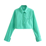 Huibaolu 8-Color Casual Loose Short Style Shirt In Spring