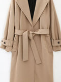 Huibaolu Spring New Style With Loose Belt Temperament Long Coat Coat 8464724