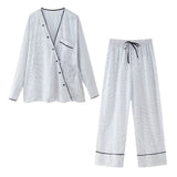 Huibaolu Spring Striped Shirt 2010782 Pajamas Style Trousers 3152406