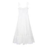 Huibaolu / Summer 2024 New European Station Laminated Poplin Dress Ladies' White Skirt 2673072