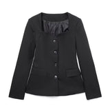 Huibaolu And Winter New Heart-Shaped Collar Slim Fashion Suit Jacket 8711940