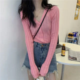 Huibaolu Summer Thin Knit Cardigan Women Outwear Sunscreen Clothes High Waist and Slim Short Top Ice Silk Shirt Y2k Casual Shawl