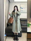 Huibaolu Classic Black Loose Casual Female Trench Korean Autumn Fashion Solid Color Slim Chic Button Pockets 2-colors Women Trench