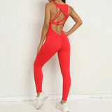 Huibaolu Sexy Hollow Scrunch Monkeys Women Gym Sport Jumpsuit Raises Butt White Black Female Yoga Fitness Overalls Summer Outfits