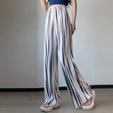 Huibaolu Dyed Gradient Wide Leg Pants for Women Summer Thin High Waist Loose Slim Casual Pants Pants