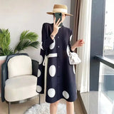 Huibaolu women's one-piece dress fashionable 2023 new fashion age reducing high-end sexy dress Polyester Straight