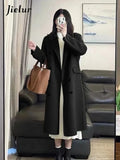 Huibaolu Classic Black Loose Casual Female Trench Korean Autumn Fashion Solid Color Slim Chic Button Pockets 2-colors Women Trench