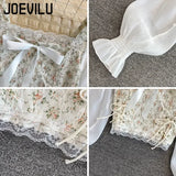 Huibaolu Floral Lace Crop Tops for Women Chic Shirt High Waist Skinny Exposed Navel T-shirt Korean Fashion Y2k Aesthetics Blouse