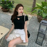 Huibaolu Print Crop Top Femme Slim Graphic T-Shirts Harajuku Gothic Short Tee Babes Kpop Y2k Stranger Tops Streetwear Grunge Clothes