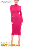 Huibaolu Women Solid Midi Dress