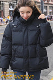 Huibaolu New Winter Coat Women's Warm Hoodie Cotton Jacket Parkas Overcoat Casual Loose Korean Cotton Outerwear Female Clothes