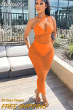 Huibaolu Beach Sexy Gauze See Though Swimwear Maxi Long Cover-ups Dress for Women 2023 Summer Sexy Bodycon Midi Party Dresses