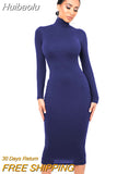 Huibaolu Women Solid Midi Dress