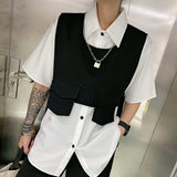 huibaolu Waistcoats Women Design Leisure Summer Streetwear Trendy Ulzzang All-match Teens Simple Clothing Pockets Outwear Ladies