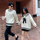 huibaolu Women Fashion Patchwork Couple Casual Preppy Style Popular Ulzzang Design Simple Daily Chic Comfortable Basic Retro