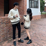 huibaolu Women Fashion Patchwork Couple Casual Preppy Style Popular Ulzzang Design Simple Daily Chic Comfortable Basic Retro