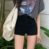 huibaolu Shorts Women Summer Slim Solid High Waist Streetwear Sexy Ladies All-match Ulzzang Temperament Trendy Clothes Femme Chic