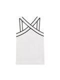 Huibaolu TRAF Women Sexy Summer Fashion Cropped Tank Tops Women Vintage Backless Thin Straps Female Camis Women