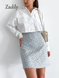 huibaolu 2023 Spring Minimalist Long Sleeve Women Whiter Shirt Sexy Pocket Button Up Woman Crop Tops Blouse Summer Female Clothing