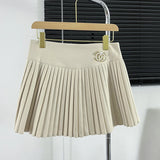 Huibaolu Woolen Pleated Skirts Women Autumn Winter Mini Skirt High Waist Casual Harajuku Sweet Skirt Shorts Dance Streetwear O322