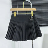 Huibaolu Woolen Pleated Skirts Women Autumn Winter Mini Skirt High Waist Casual Harajuku Sweet Skirt Shorts Dance Streetwear O322