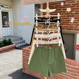 huibaolu Colors Shorts Women Summer 2023 New Arrival High Waist Fashion Leisure Street Wear Stylish Solid All-match Ulzzang BF Chic Ins