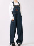 Huibaolu Denim Overalls Women Summer 2023 Korean Style Pants Loose Wide Leg Jumpsuits Tide Casual All Match Women Jeans