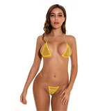 Huibaolu bikini Sexy swimwear women swimsuit women biquini mini bikinis Solid color Net yarn Transparent Silica gel Shoulder strap