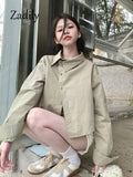 huibaolu 2023 Summer Office Lady Long Shirt Women Crop Shirt Korea Style Asymmetrical Button Up Woman Blouse Work Female Clothing