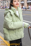 Huibaolu New Winter Coat Women's Warm Hoodie Cotton Jacket Parkas Overcoat Casual Loose Korean Cotton Outerwear Female Clothes
